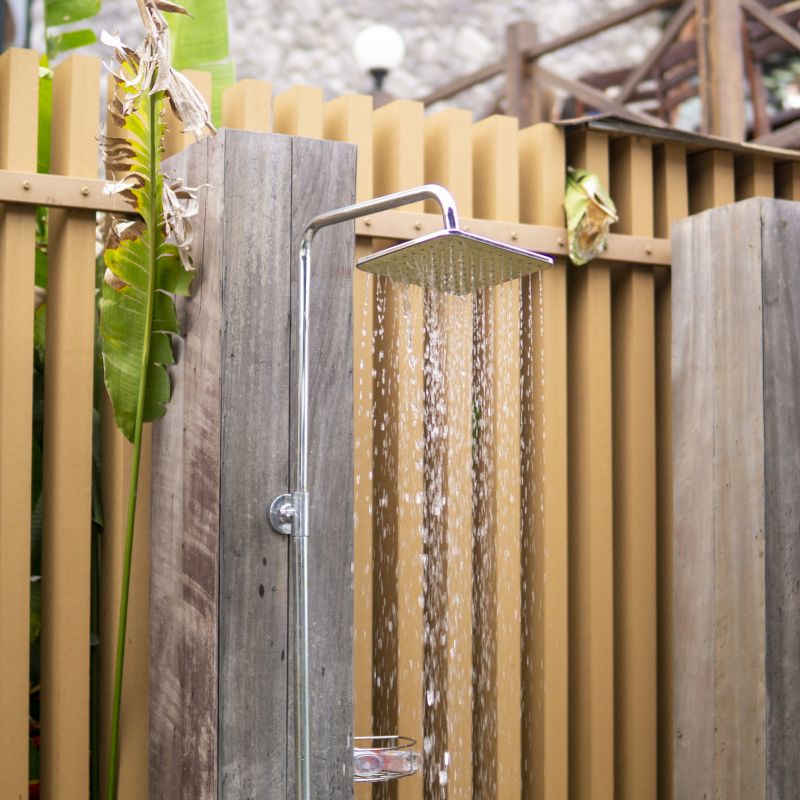 Outdoor Shower Setup